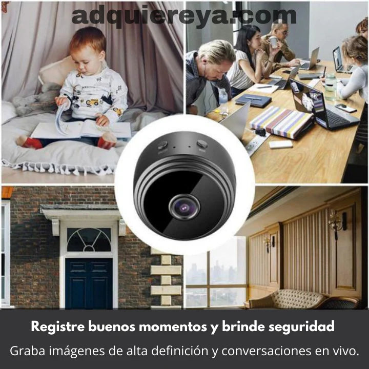 MINI CÁMARA VIGILANCIA PARA EL HOGAR CON SOPORTE