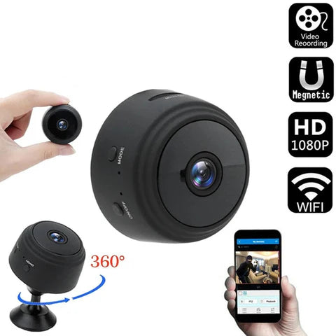 MINI CÁMARA VIGILANCIA PARA EL HOGAR CON SOPORTE